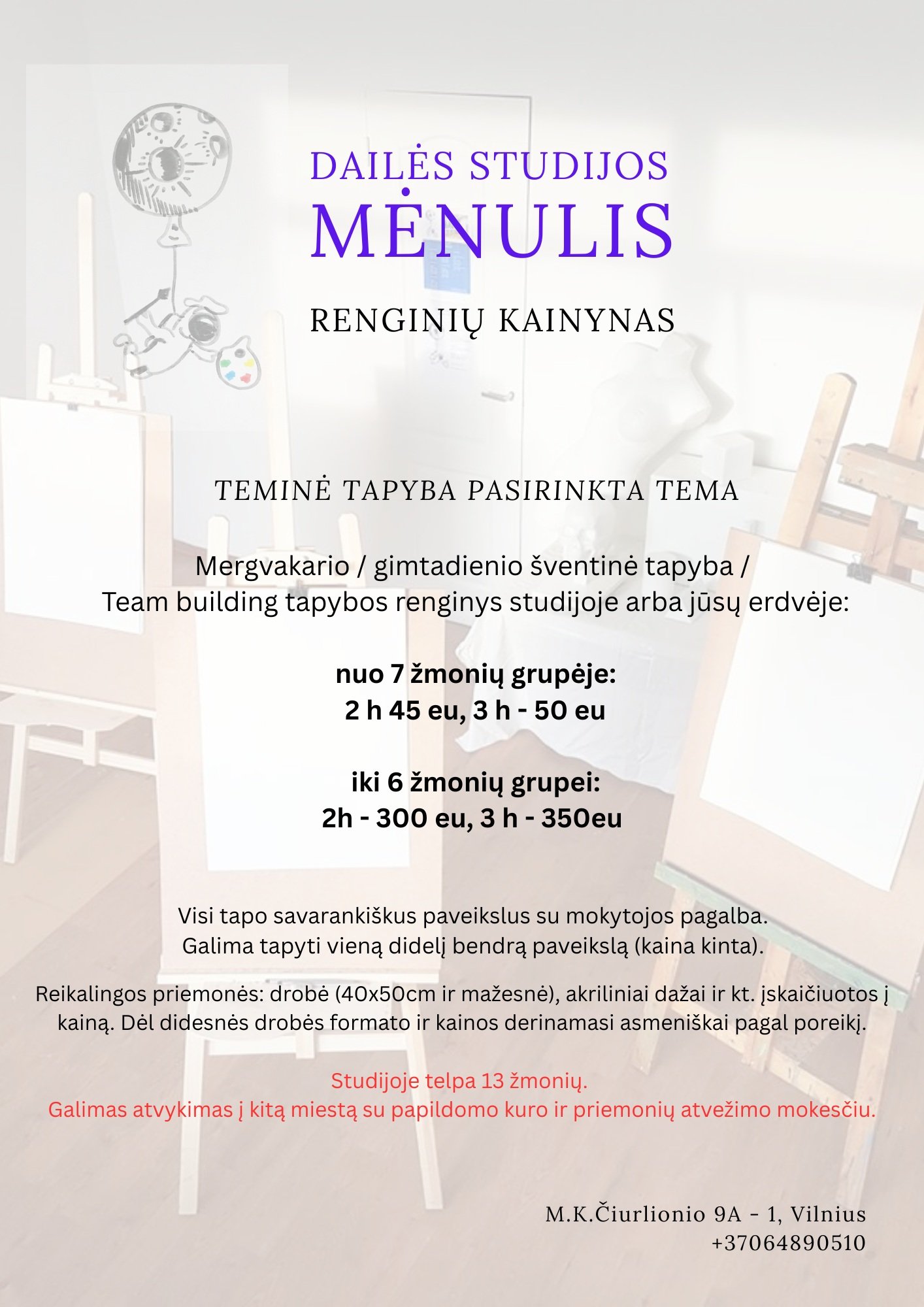 Renginių kainynas